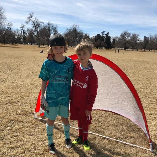 Perfect day for a kick around. 64F/18C